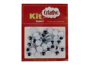 Olho Móvel 10mm – Pacote com 20 Unidades